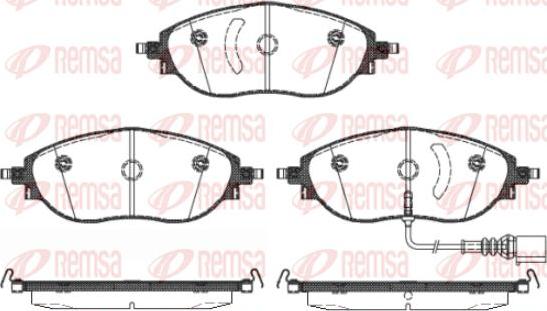 Kawe 1470 01 - Kit de plaquettes de frein, frein à disque cwaw.fr