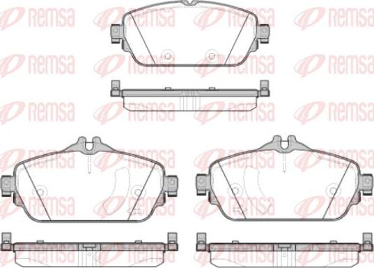 Kawe 1592 08 - Kit de plaquettes de frein, frein à disque cwaw.fr