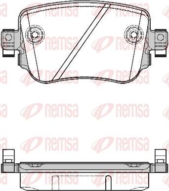 Kawe 1549 08 - Kit de plaquettes de frein, frein à disque cwaw.fr