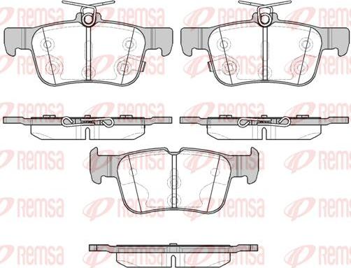 Kawe 1551 12 - Kit de plaquettes de frein, frein à disque cwaw.fr