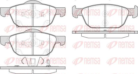 Kawe 1552 02 - Kit de plaquettes de frein, frein à disque cwaw.fr