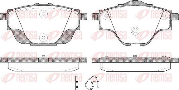 Kawe 1557 00 - Kit de plaquettes de frein, frein à disque cwaw.fr