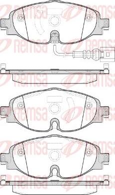 Kawe 1515 01 - Kit de plaquettes de frein, frein à disque cwaw.fr