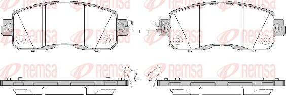 Kawe 1517 04 - Kit de plaquettes de frein, frein à disque cwaw.fr