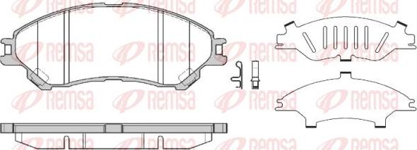 Kawe 1589 02 - Kit de plaquettes de frein, frein à disque cwaw.fr