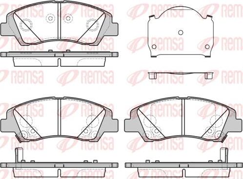 Kawe 1583 02 - Kit de plaquettes de frein, frein à disque cwaw.fr