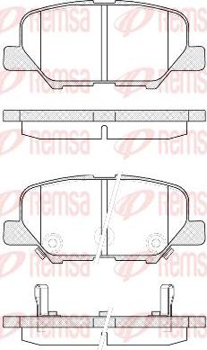 Kawe 1536 02 - Kit de plaquettes de frein, frein à disque cwaw.fr