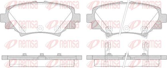 Kawe 1570 02 - Kit de plaquettes de frein, frein à disque cwaw.fr