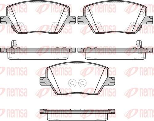 Kawe 1695 02 - Kit de plaquettes de frein, frein à disque cwaw.fr