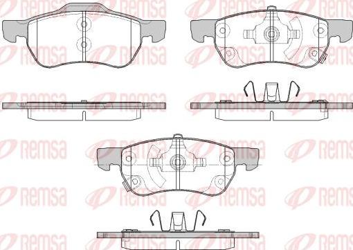 Kawe 1693 12 - Kit de plaquettes de frein, frein à disque cwaw.fr