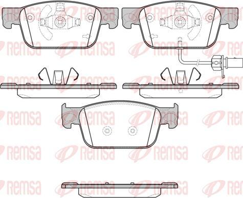 Kawe 1692 01 - Kit de plaquettes de frein, frein à disque cwaw.fr