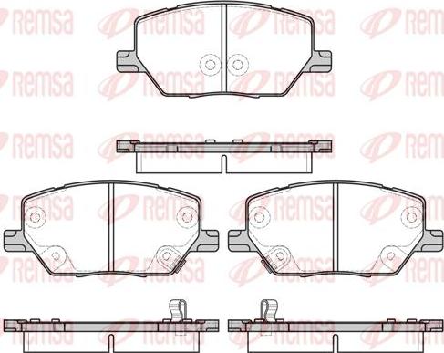 Kawe 1640 02 - Kit de plaquettes de frein, frein à disque cwaw.fr