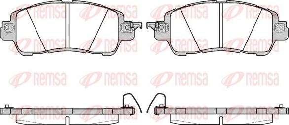 Kawe 1656 04 - Kit de plaquettes de frein, frein à disque cwaw.fr