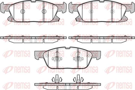 Kawe 1657 02 - Kit de plaquettes de frein, frein à disque cwaw.fr