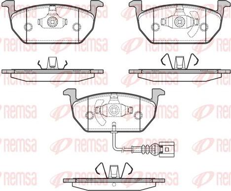 Kawe 1601 01 - Kit de plaquettes de frein, frein à disque cwaw.fr