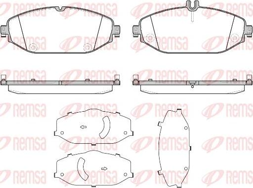 Kawe 1618 00 - Kit de plaquettes de frein, frein à disque cwaw.fr