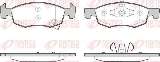 Kawe 1634 02 - Kit de plaquettes de frein, frein à disque cwaw.fr