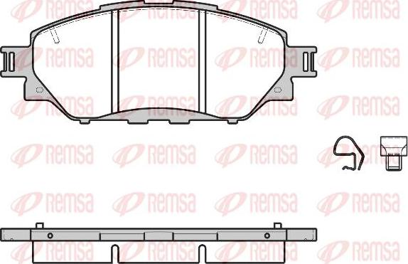 Kawe 1671 04 - Kit de plaquettes de frein, frein à disque cwaw.fr