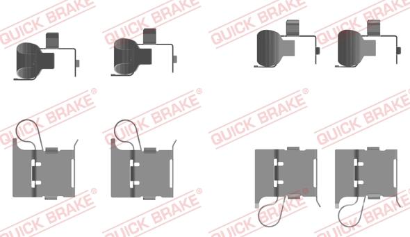 Kawe 109-0097 - Kit d'accessoires, plaquette de frein à disque cwaw.fr