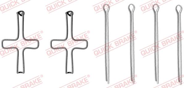 Kawe 109-1099 - Kit d'accessoires, plaquette de frein à disque cwaw.fr