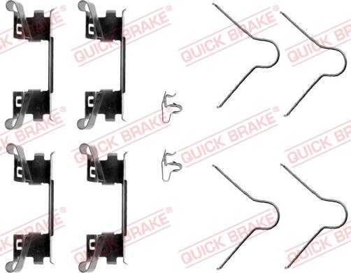 Kawe 109-1254 - Kit d'accessoires, plaquette de frein à disque cwaw.fr