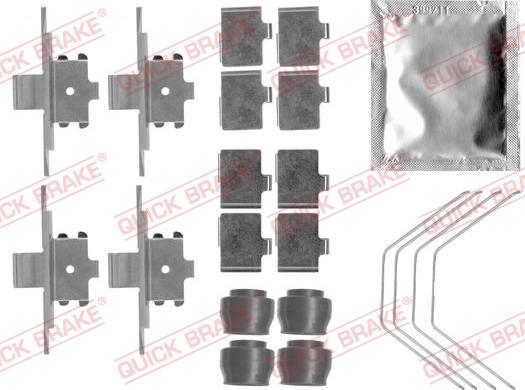 Kawe 109-1791 - Kit d'accessoires, plaquette de frein à disque cwaw.fr