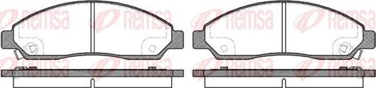 Kawe 1098 14 - Kit de plaquettes de frein, frein à disque cwaw.fr