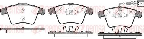 Kawe 1045 01 - Kit de plaquettes de frein, frein à disque cwaw.fr