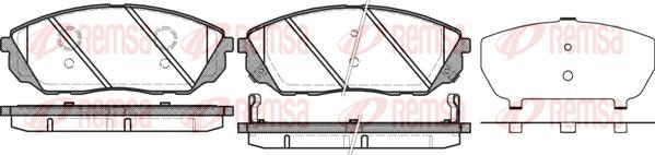 Kawe 1041 12 - Kit de plaquettes de frein, frein à disque cwaw.fr