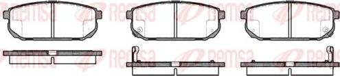 Kawe 1042 02 - Kit de plaquettes de frein, frein à disque cwaw.fr