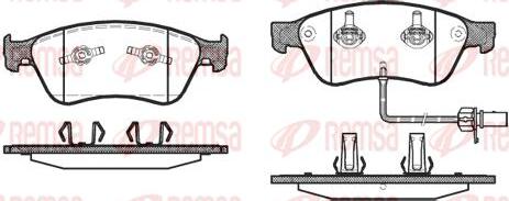 Kawe 1056 02 - Kit de plaquettes de frein, frein à disque cwaw.fr