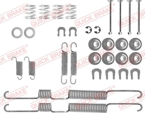 Kawe 105-0698 - Kit d'accessoires, mâchoire de frein cwaw.fr