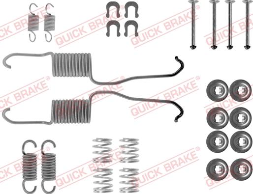 Kawe 105-0684 - Kit d'accessoires, mâchoire de frein cwaw.fr