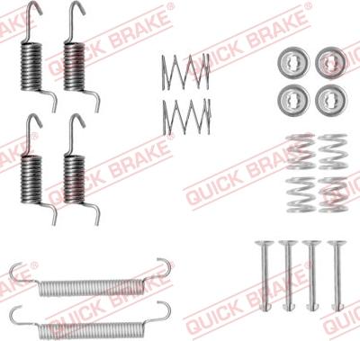 Kawe 105-0899 - Kit d'accessoires, mâchoires de frein de stationnement cwaw.fr