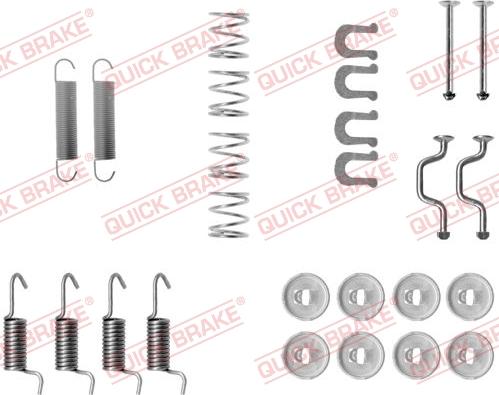 Kawe 105-0810 - Kit d'accessoires, mâchoires de frein de stationnement cwaw.fr