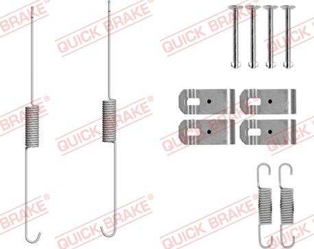 Kawe 105-0888 - Kit d'accessoires, mâchoire de frein cwaw.fr