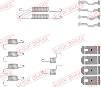 Kawe 105-0876 - Kit d'accessoires, mâchoires de frein de stationnement cwaw.fr