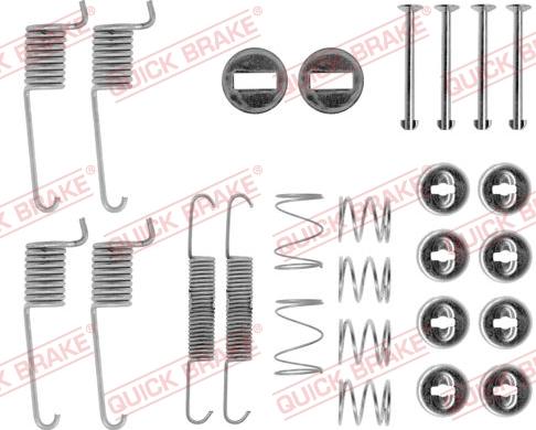 Kawe 105-0714 - Kit d'accessoires, mâchoire de frein cwaw.fr