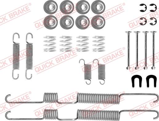 Kawe 105-0730 - Kit d'accessoires, mâchoire de frein cwaw.fr