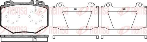 Kawe 1065 00 - Kit de plaquettes de frein, frein à disque cwaw.fr