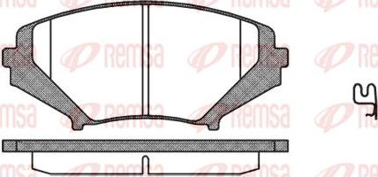 Kawe 1080 01 - Kit de plaquettes de frein, frein à disque cwaw.fr