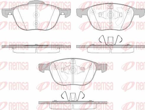 Kawe 1082 15 - Kit de plaquettes de frein, frein à disque cwaw.fr