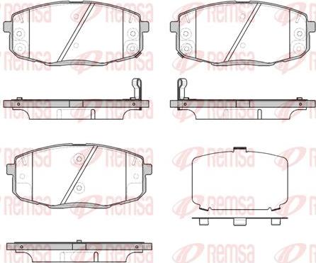 Kawe 1038 12 - Kit de plaquettes de frein, frein à disque cwaw.fr