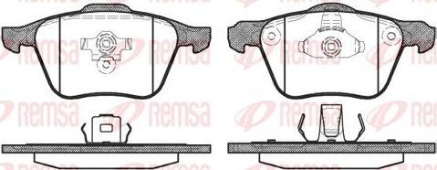 Kawe 1070 00 - Kit de plaquettes de frein, frein à disque cwaw.fr