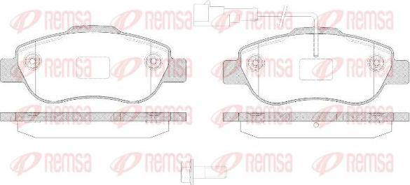 Kawe 1100 21 - Kit de plaquettes de frein, frein à disque cwaw.fr