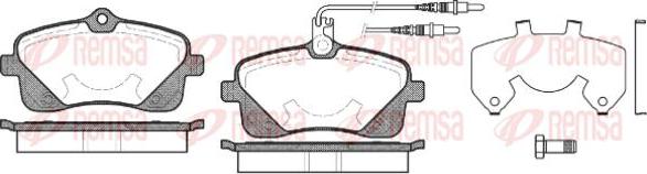 Kawe 1102 02 - Kit de plaquettes de frein, frein à disque cwaw.fr