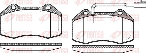 Kawe 1113 12 - Kit de plaquettes de frein, frein à disque cwaw.fr