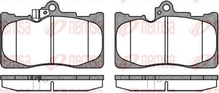 Kawe 1180 02 - Kit de plaquettes de frein, frein à disque cwaw.fr