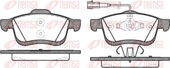 Kawe 1183 22 - Kit de plaquettes de frein, frein à disque cwaw.fr