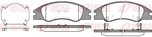 Kawe 1134 02 - Kit de plaquettes de frein, frein à disque cwaw.fr